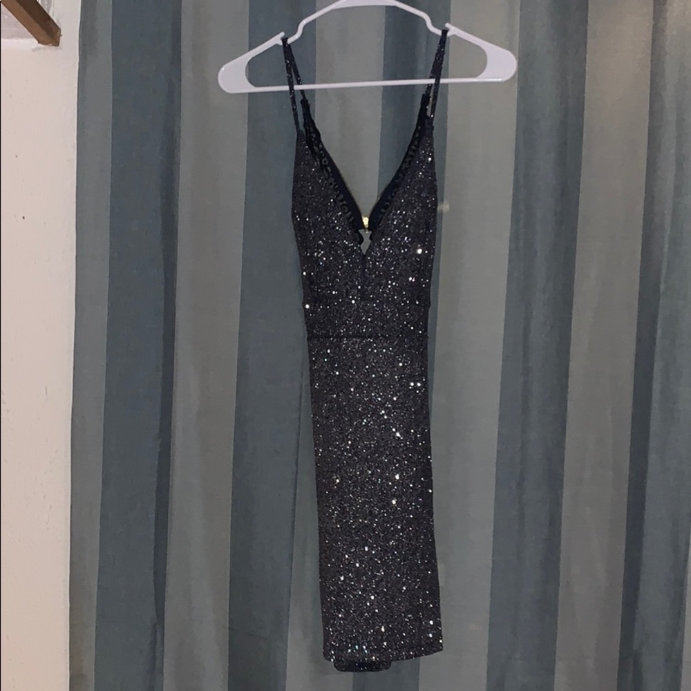 Sparkly navy blue dress